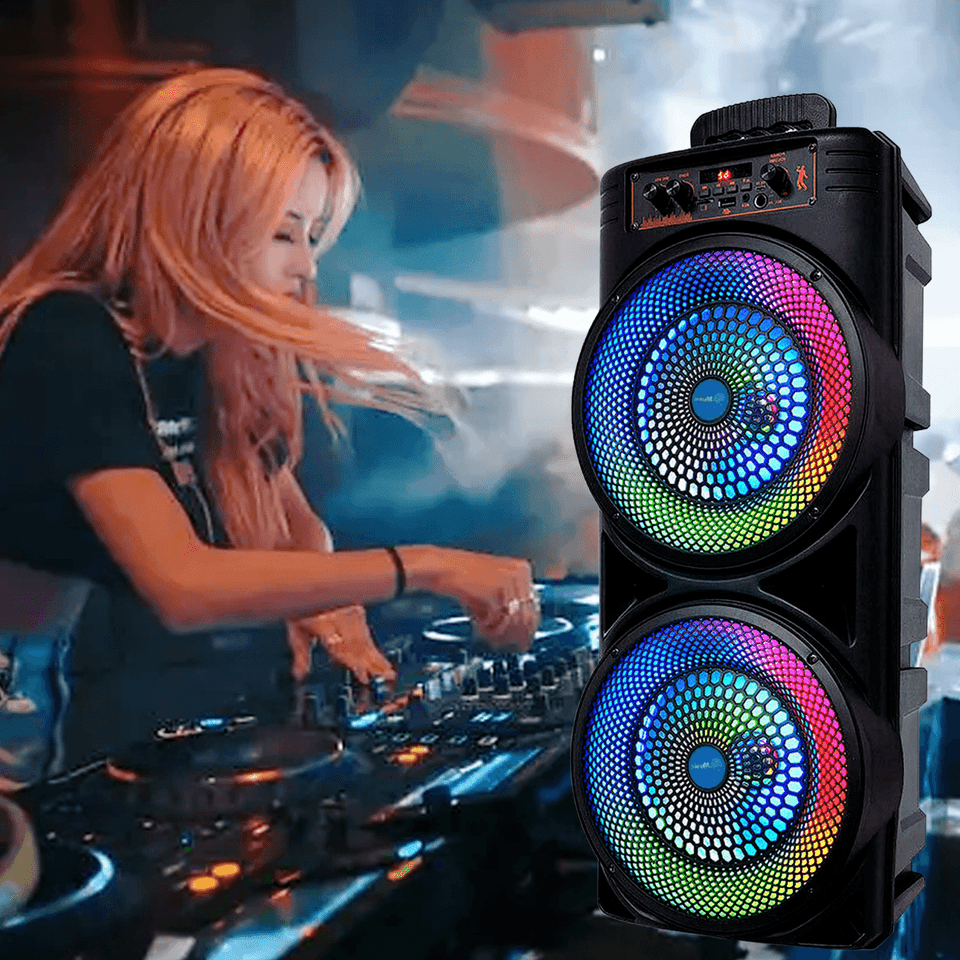 PulseBeat 6000W Bluetooth-Lautsprechersystem mit kraftvollem Bass und Mikrofon