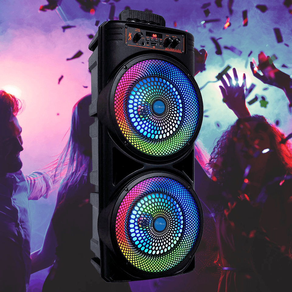 PulseBeat 6000W Bluetooth-Lautsprechersystem mit kraftvollem Bass und Mikrofon