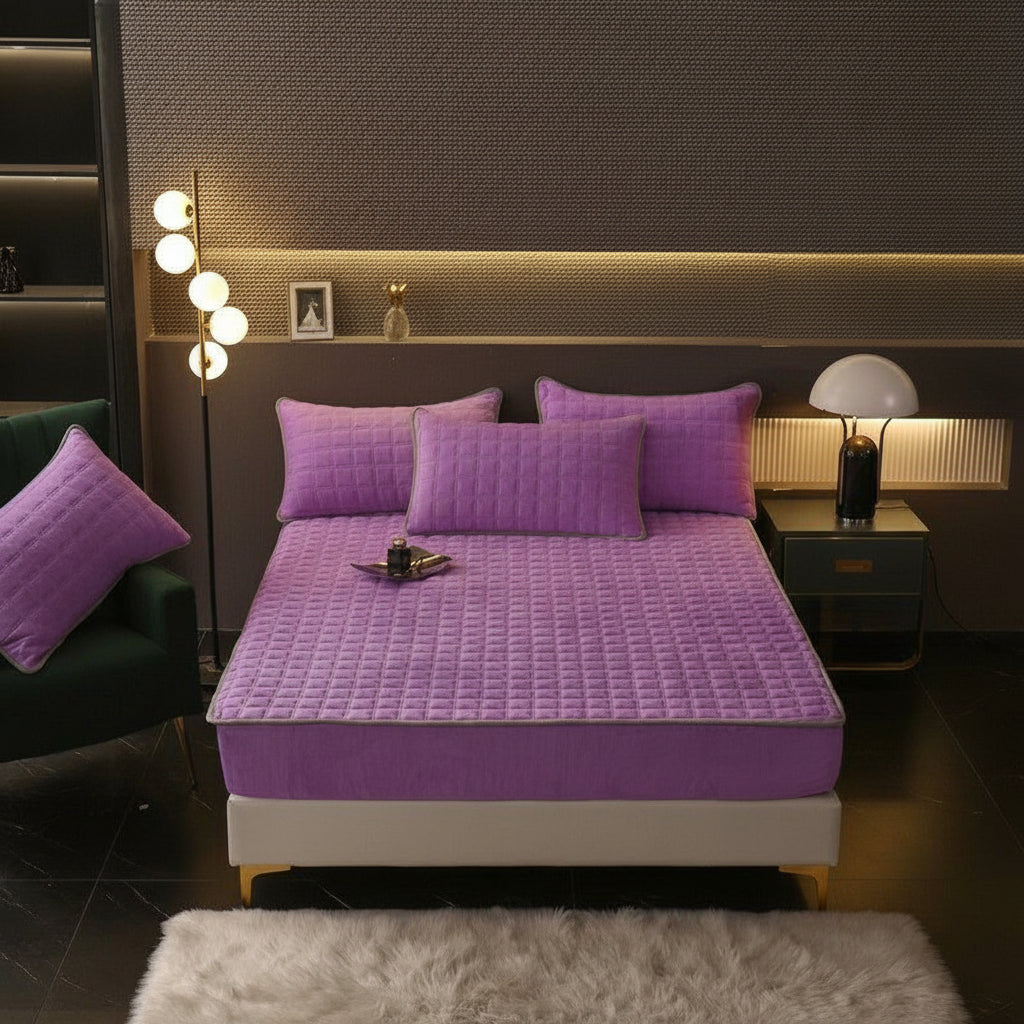 Soft Breathable Fitted Bed Sheet For Mattress Cover