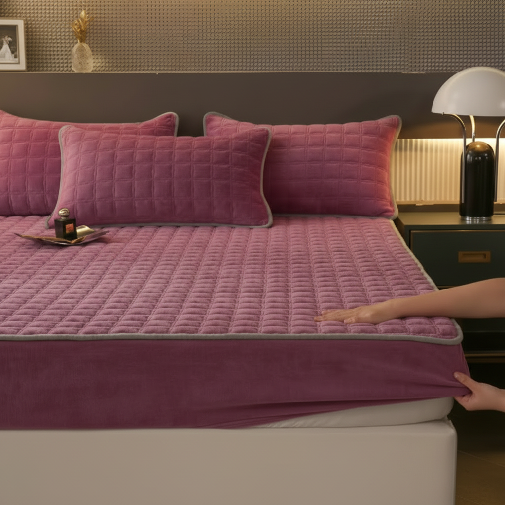 Soft Breathable Fitted Bed Sheet For Mattress Cover