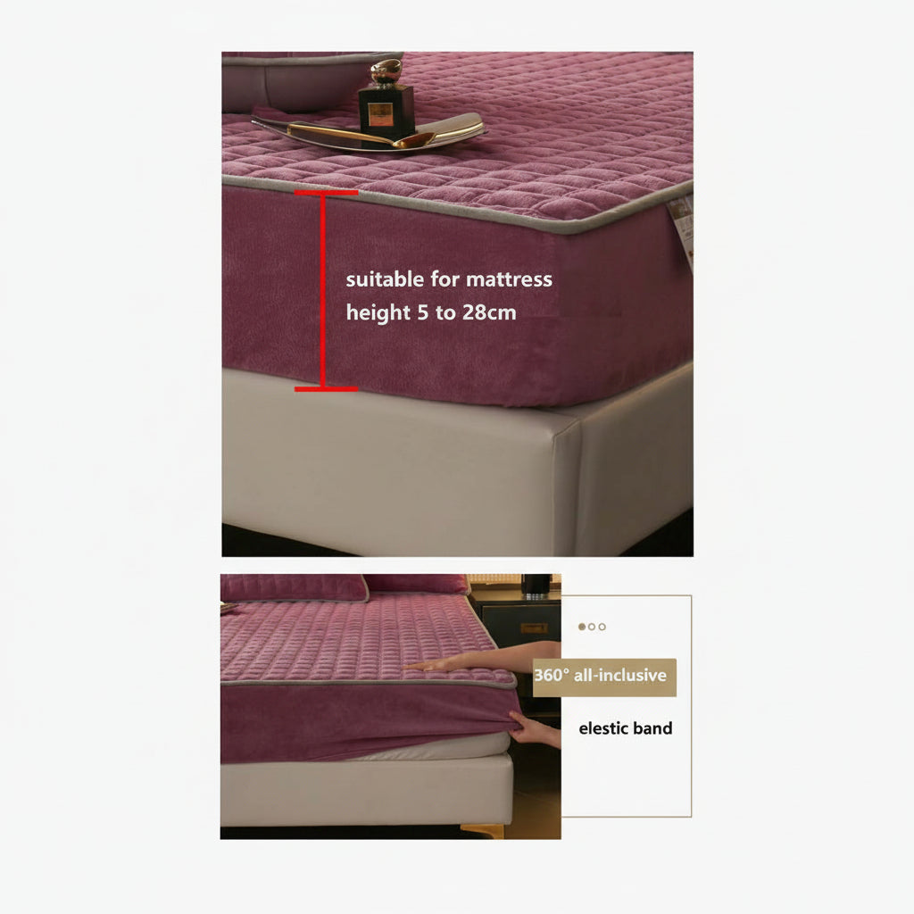 Soft Breathable Fitted Bed Sheet For Mattress Cover