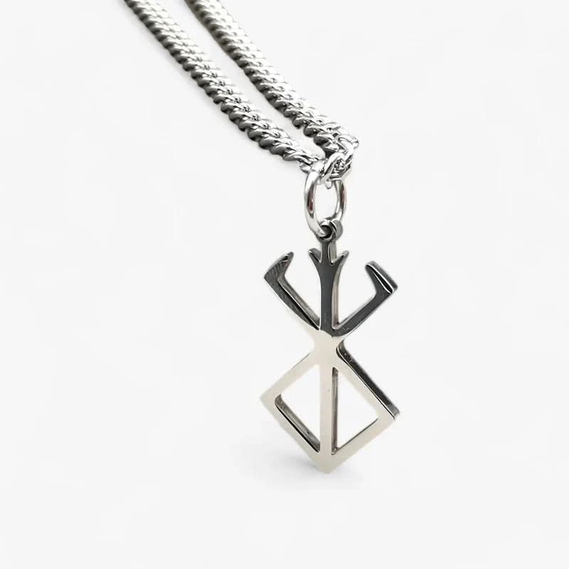 Pandantiv MythForge Berserker Rune din oțel inoxidabil pentru putere și protecție