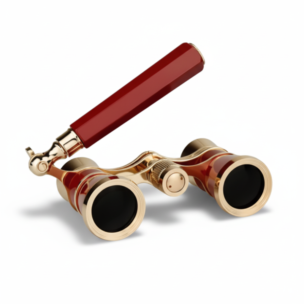 Opera Glasses With Foldable Handle And Clear Optics For Theater Viewing