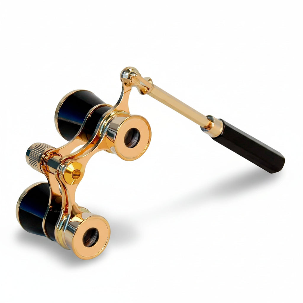 Opera Glasses With Foldable Handle And Clear Optics For Theater Viewing