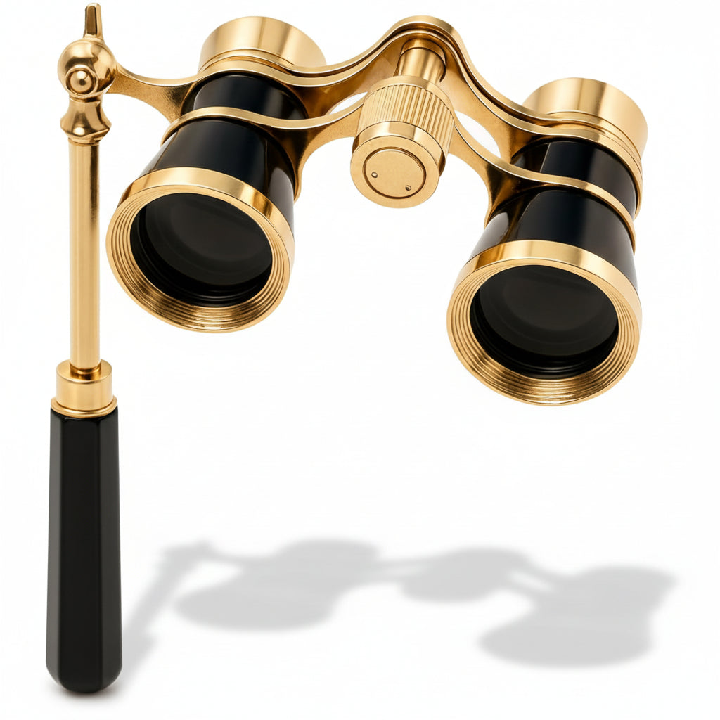 Opera Glasses With Foldable Handle And Clear Optics For Theater Viewing