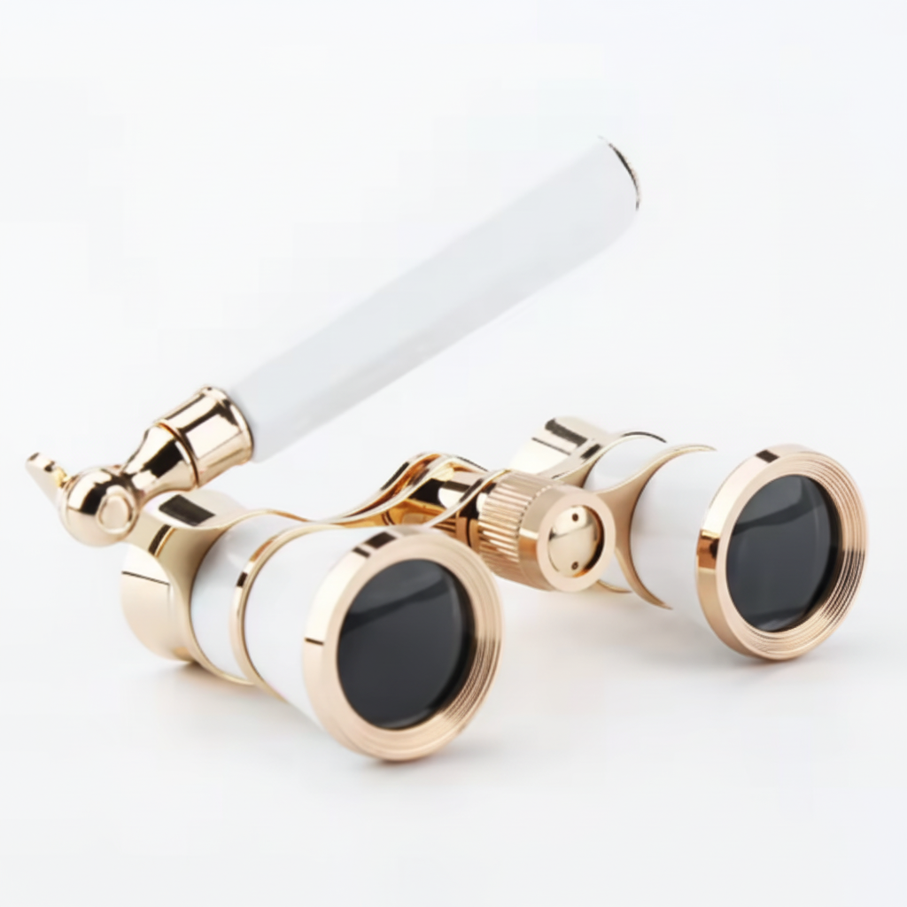 Opera Glasses With Foldable Handle And Clear Optics For Theater Viewing