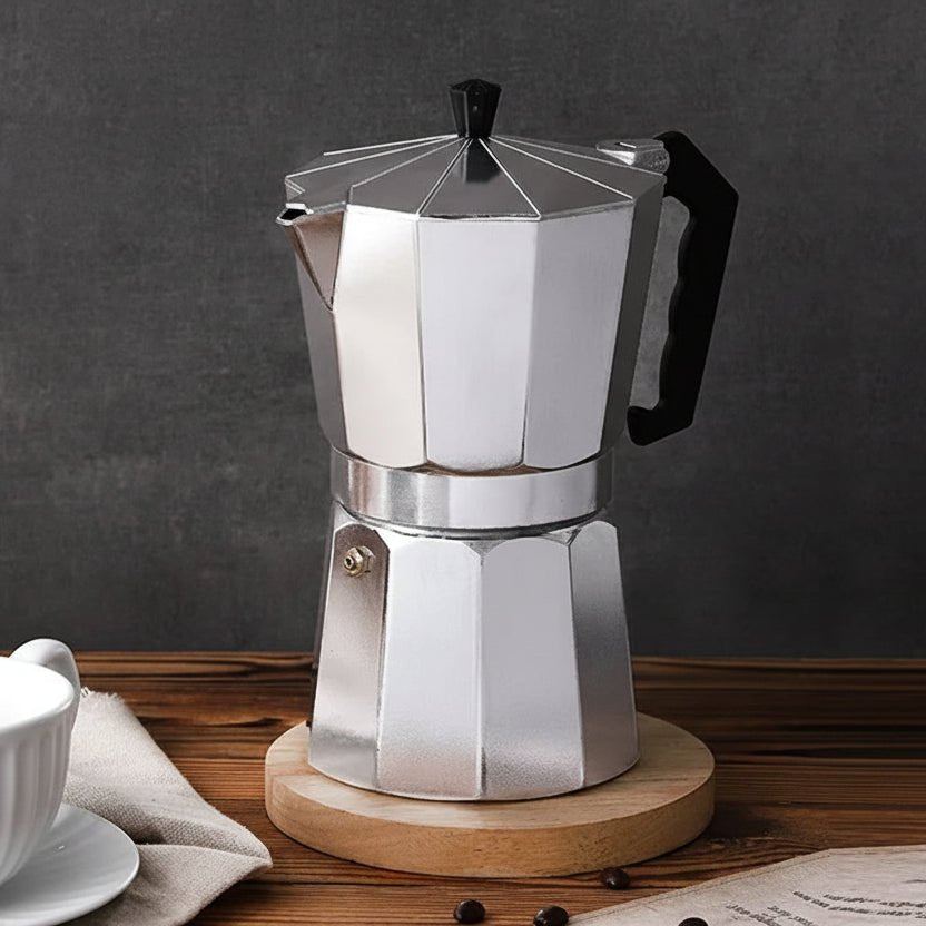 VivaBrew Tragbare italienische Espressomaschine aus Aluminium für intensives Aroma
