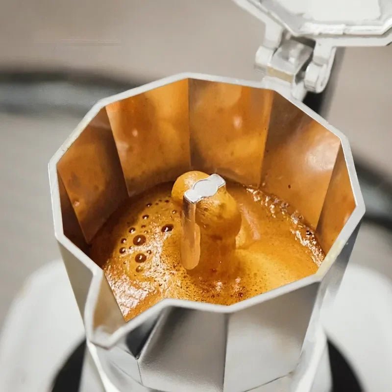 VivaBrew Tragbare italienische Espressomaschine aus Aluminium für intensives Aroma