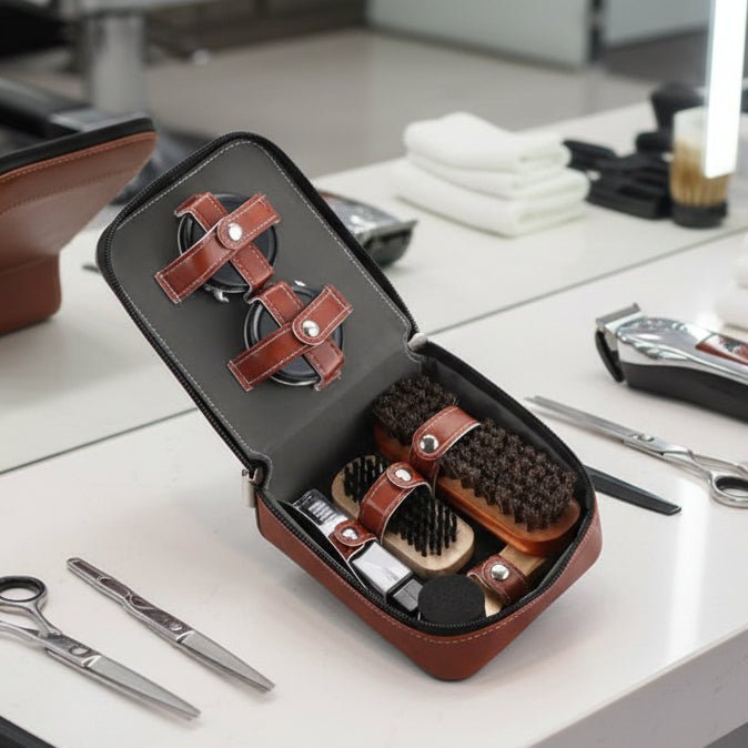 Aurelium LeatherCare Premium 9-osainen kenkienhoitosetti kestävälle nahalle