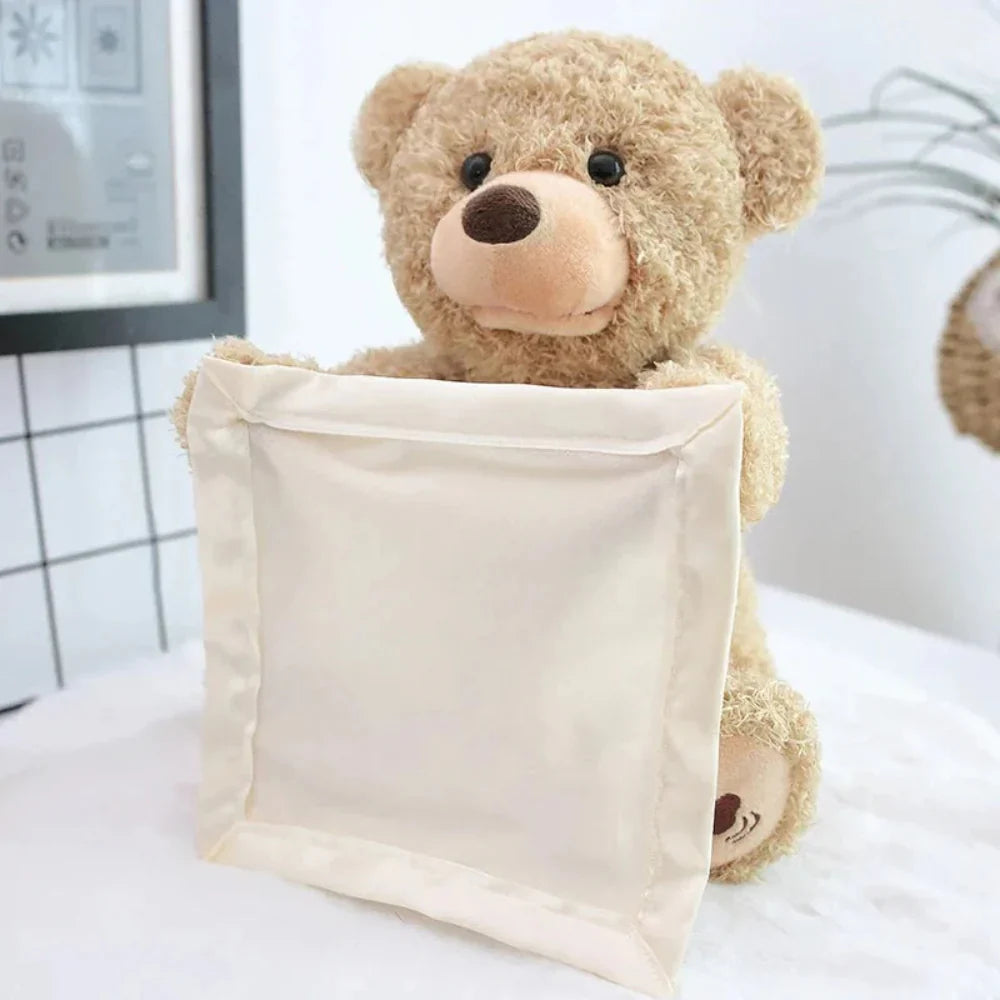 Musikalsk interaktiv bamse legetøj til babyens mave-tid og sjov