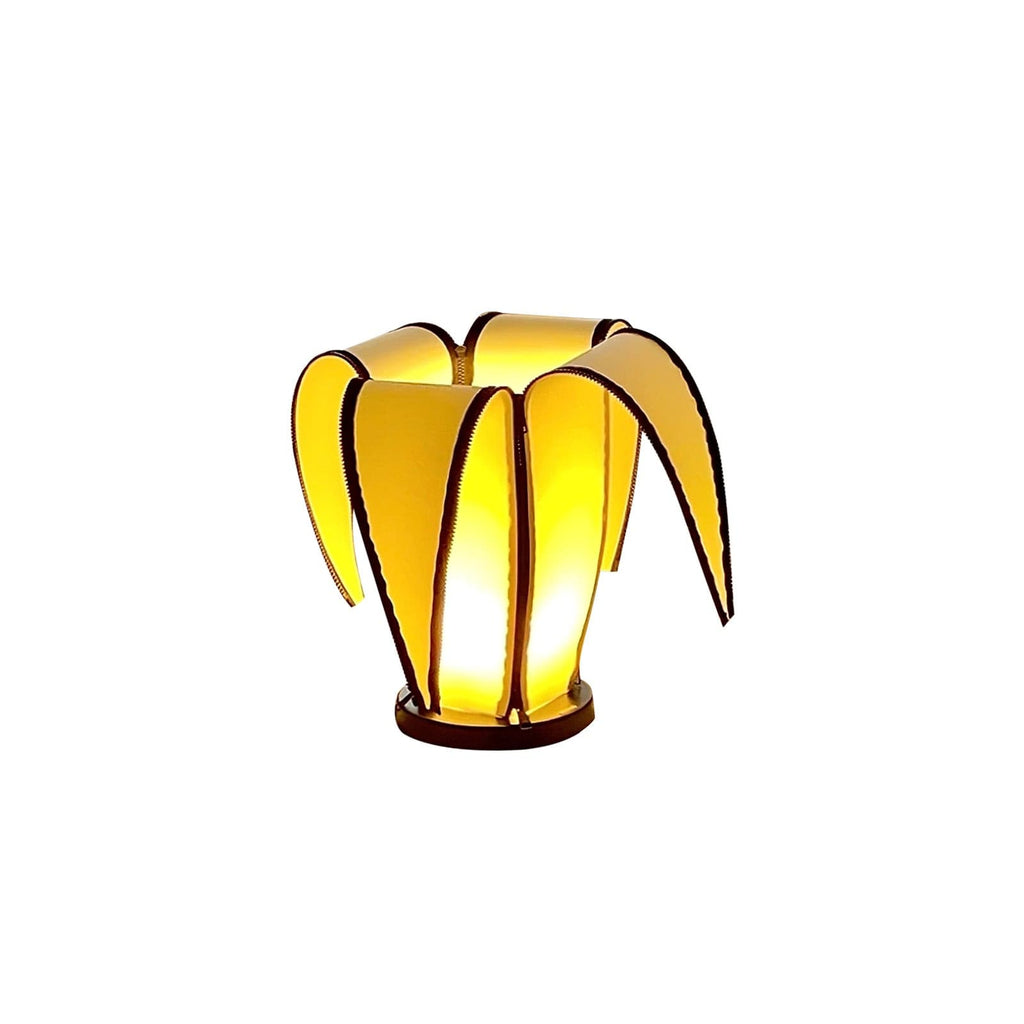 Lampa stołowa LumiBan w kształcie banana z miękkim, ciepłym światłem