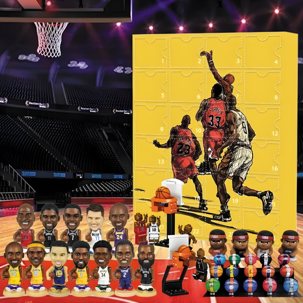 Basketball Mini Figures Advent Calendar Gift Box Set
