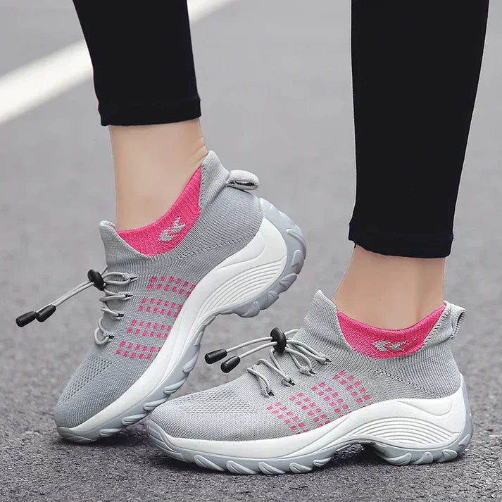 Damen Elastische Stütz-Orthopädische Sneakers Schuhe