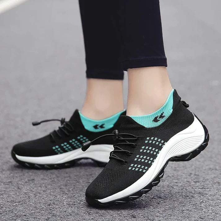 Damen Elastische Stütz-Orthopädische Sneakers Schuhe