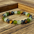 Natural Stone Beaded Bracelet Birthstone Gift For Mothers Day
