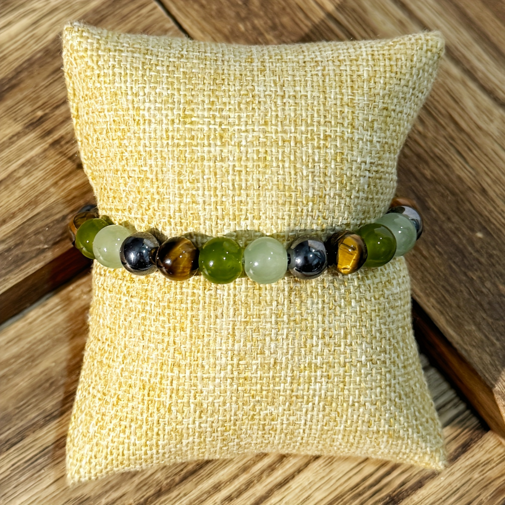 Natural Stone Beaded Bracelet Birthstone Gift For Mothers Day