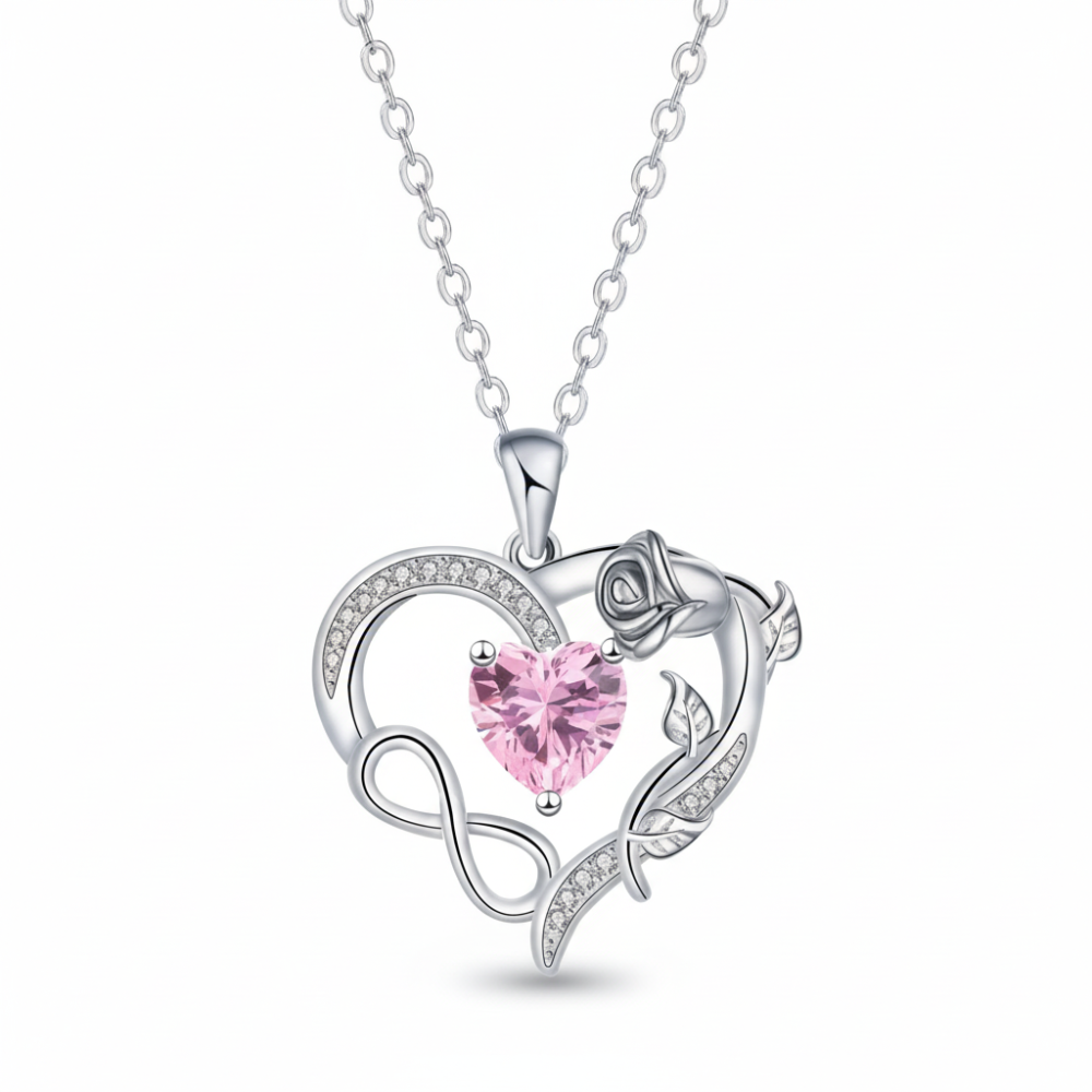 Set regalo orsetto con rosa conservata e scatola espositrice per gioielli