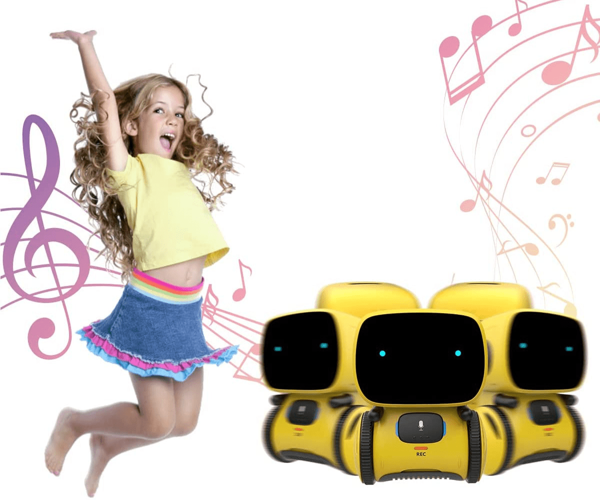 PulseBot Mini Interactive Dancing Robot With Voice and Sound Functions