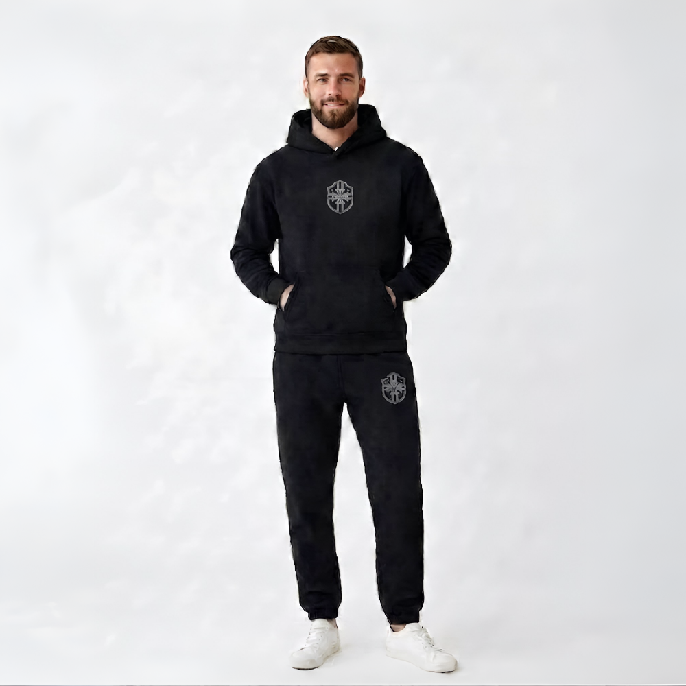 Men's Hooded Tracksuit Jumpsuit Sleepwear For Everyday Comfort
