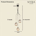 Suspension Lyvara moderne pour cuisine, salle à manger et salon