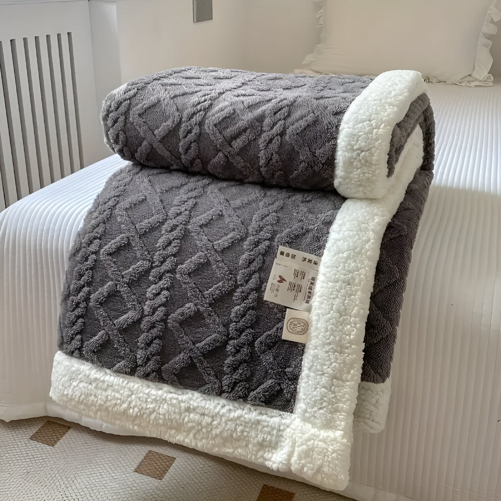 Gesteppte strukturierte Tagesdecke für Sofa- und Bettdekoration