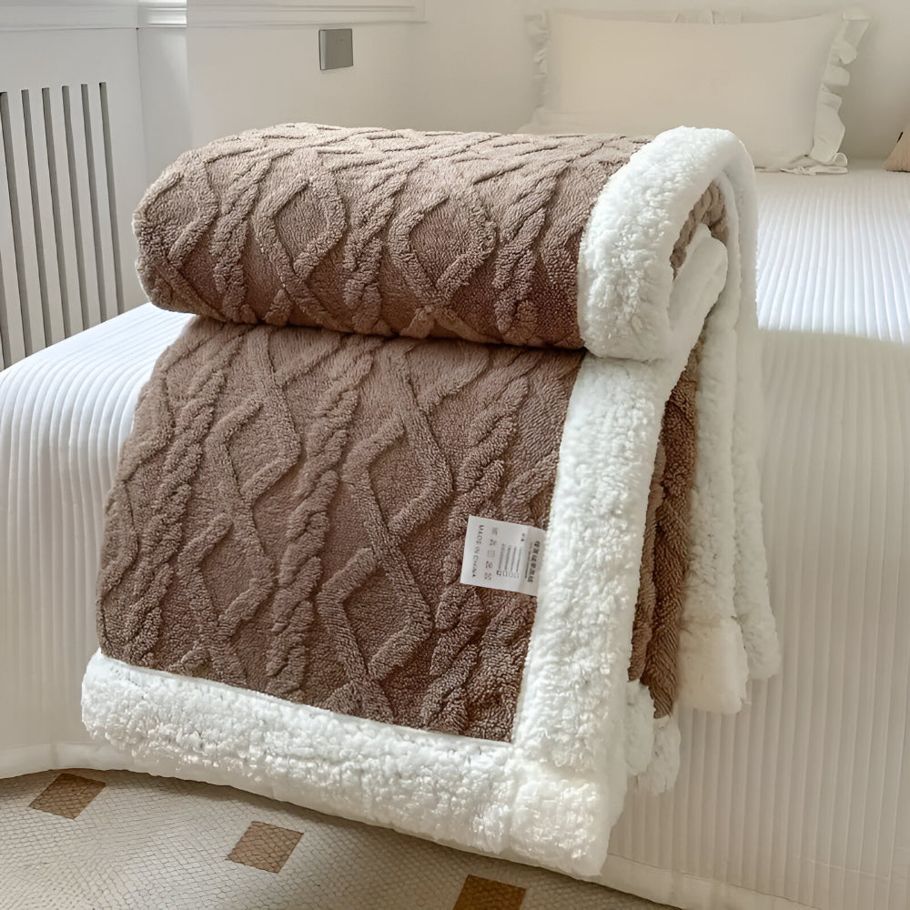 Gesteppte strukturierte Tagesdecke für Sofa- und Bettdekoration