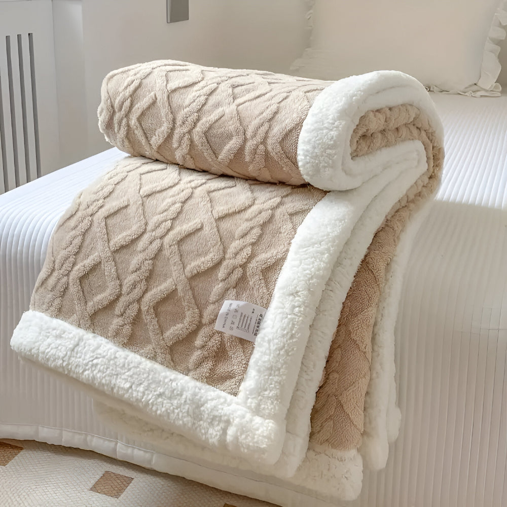Gesteppte strukturierte Tagesdecke für Sofa- und Bettdekoration