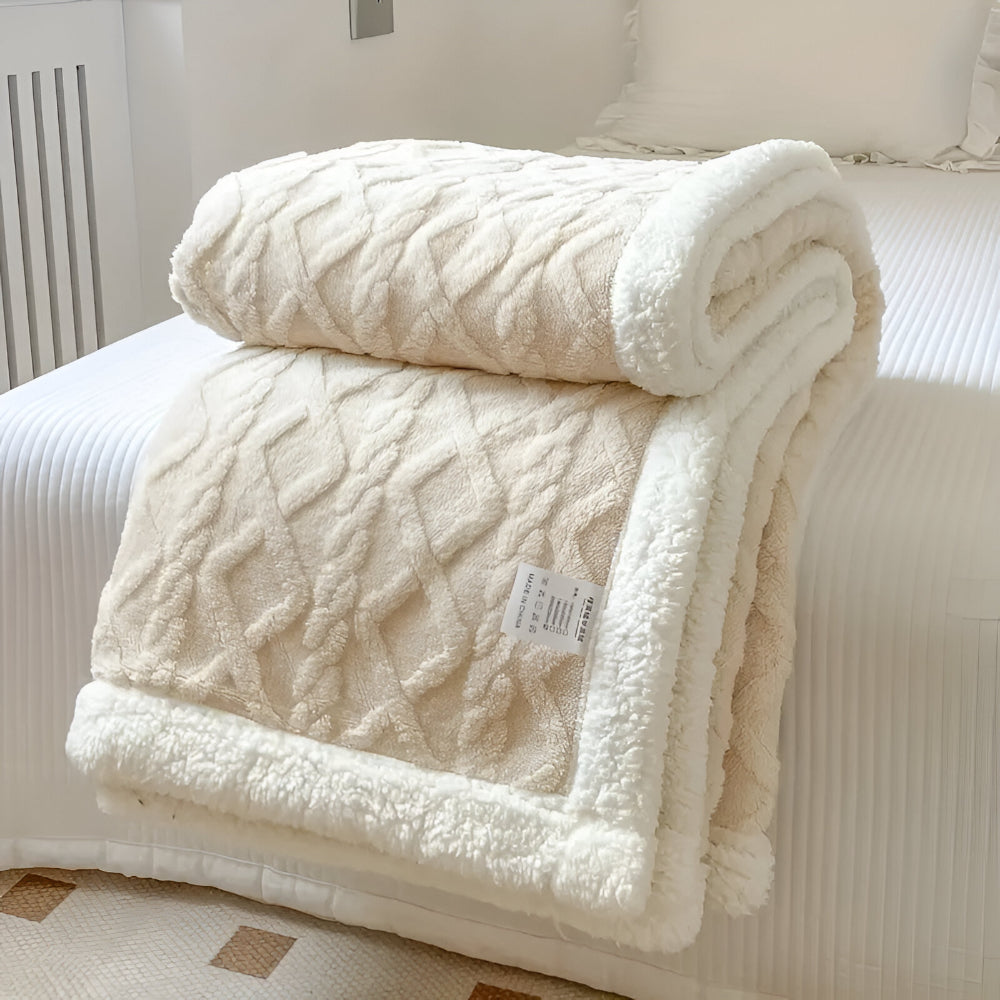 Gesteppte strukturierte Tagesdecke für Sofa- und Bettdekoration