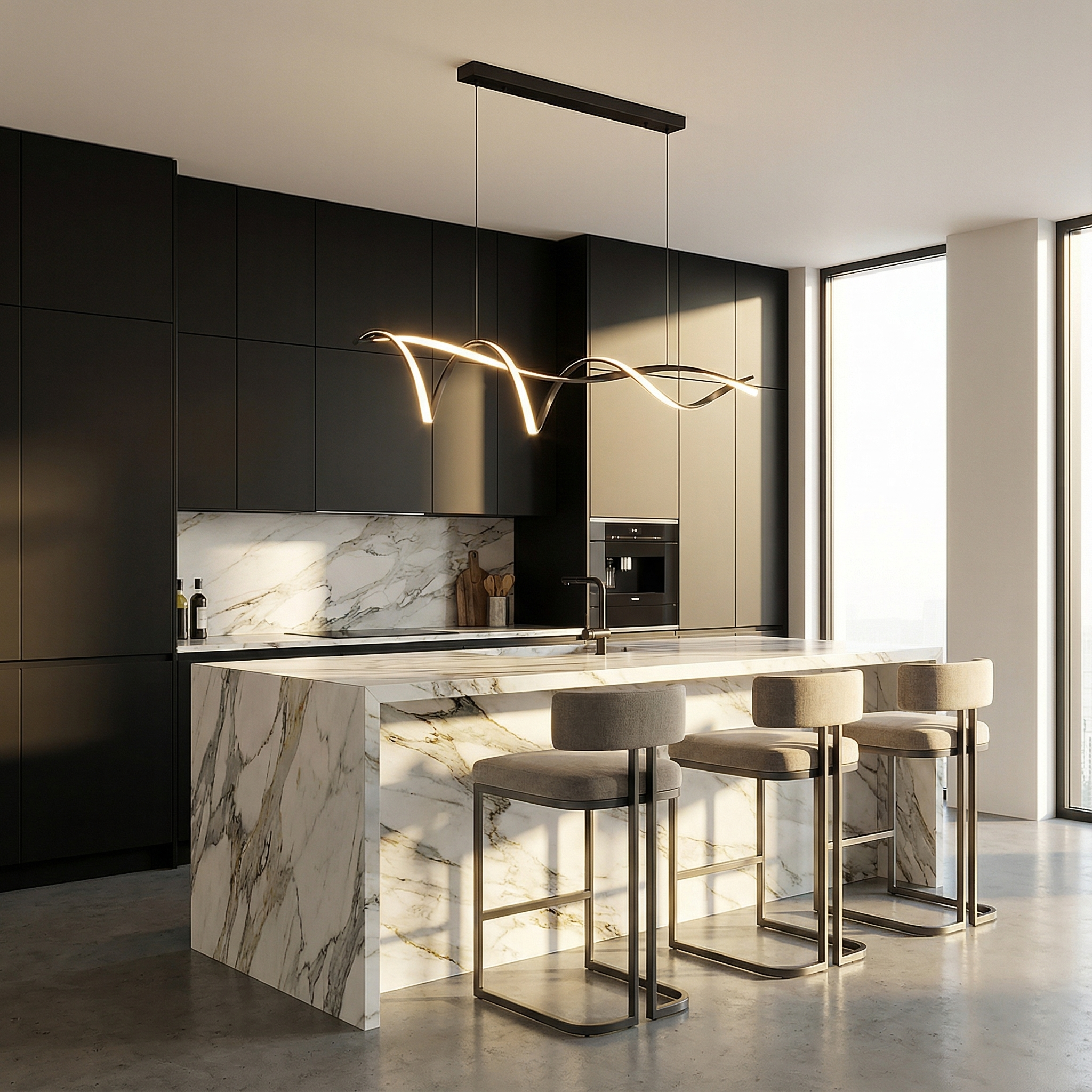 Nowoczesna lampa sufitowa LED NovaWave