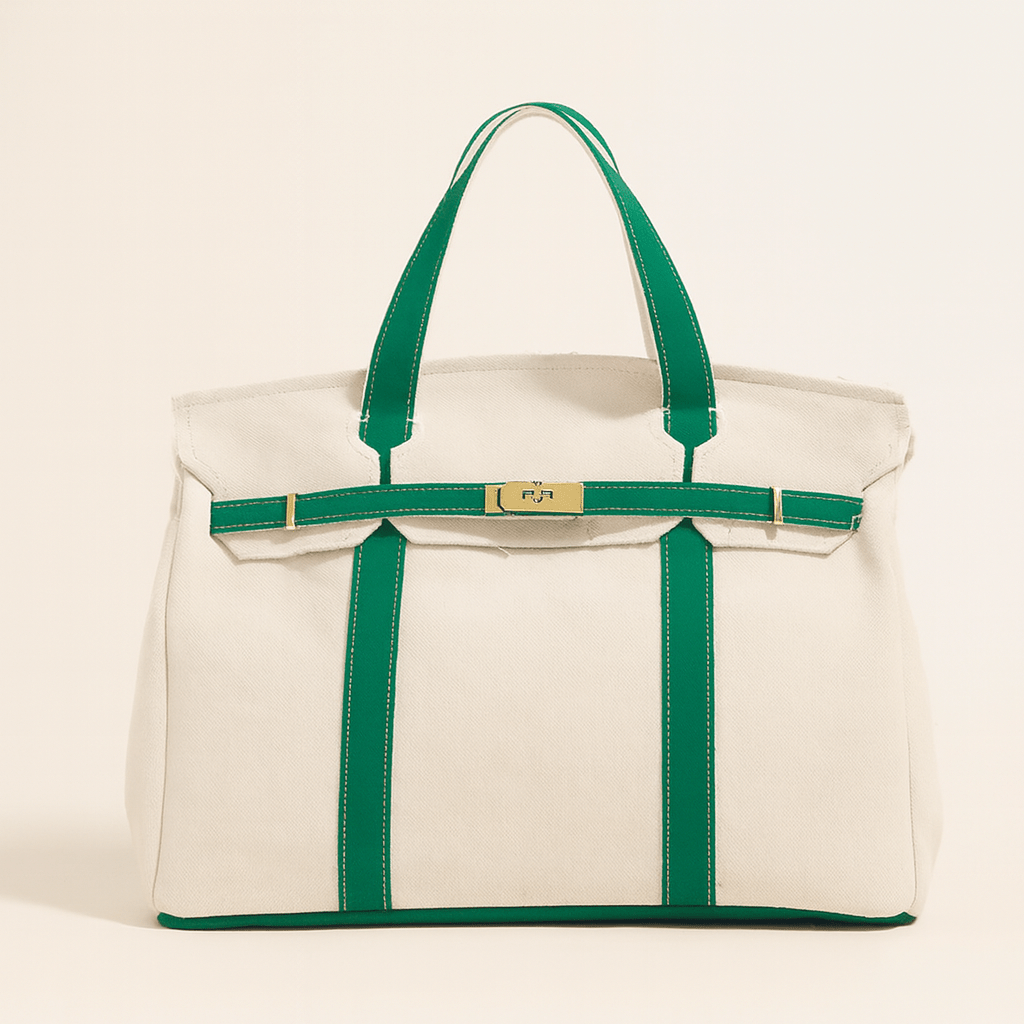 Aurelia Premium torba na zakupy z płótna z wzmocnionymi stalowymi detalami