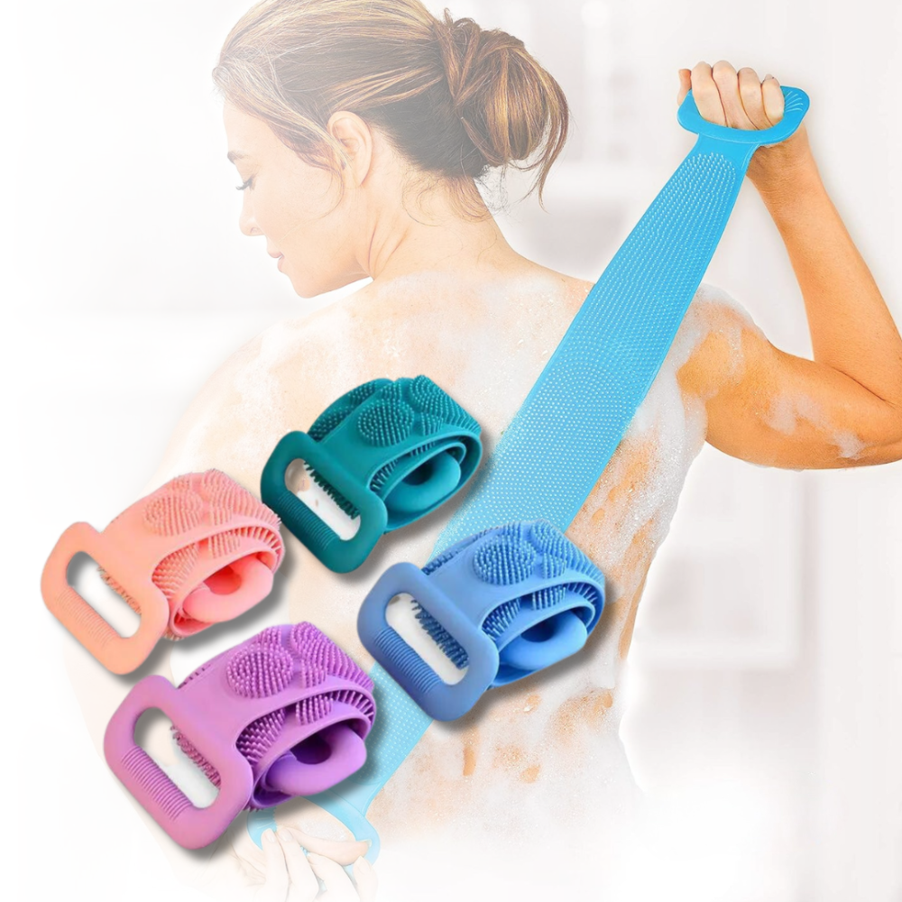Silikonový kartáč na koupel a sprchu, exfoliační masážní kartáč
