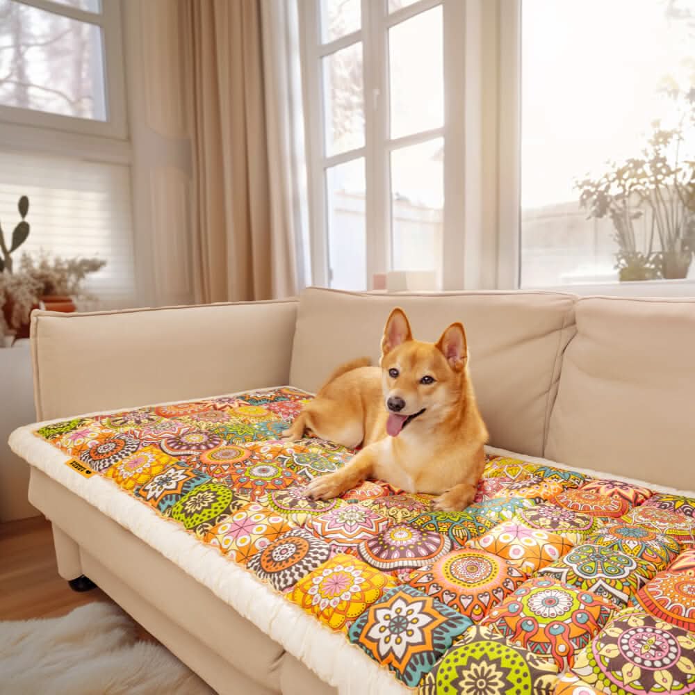 CozyNest Stylish Sofa Protector With Non Slip Underside