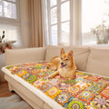 CozyNest Stylish Sofa Protector With Non Slip Underside