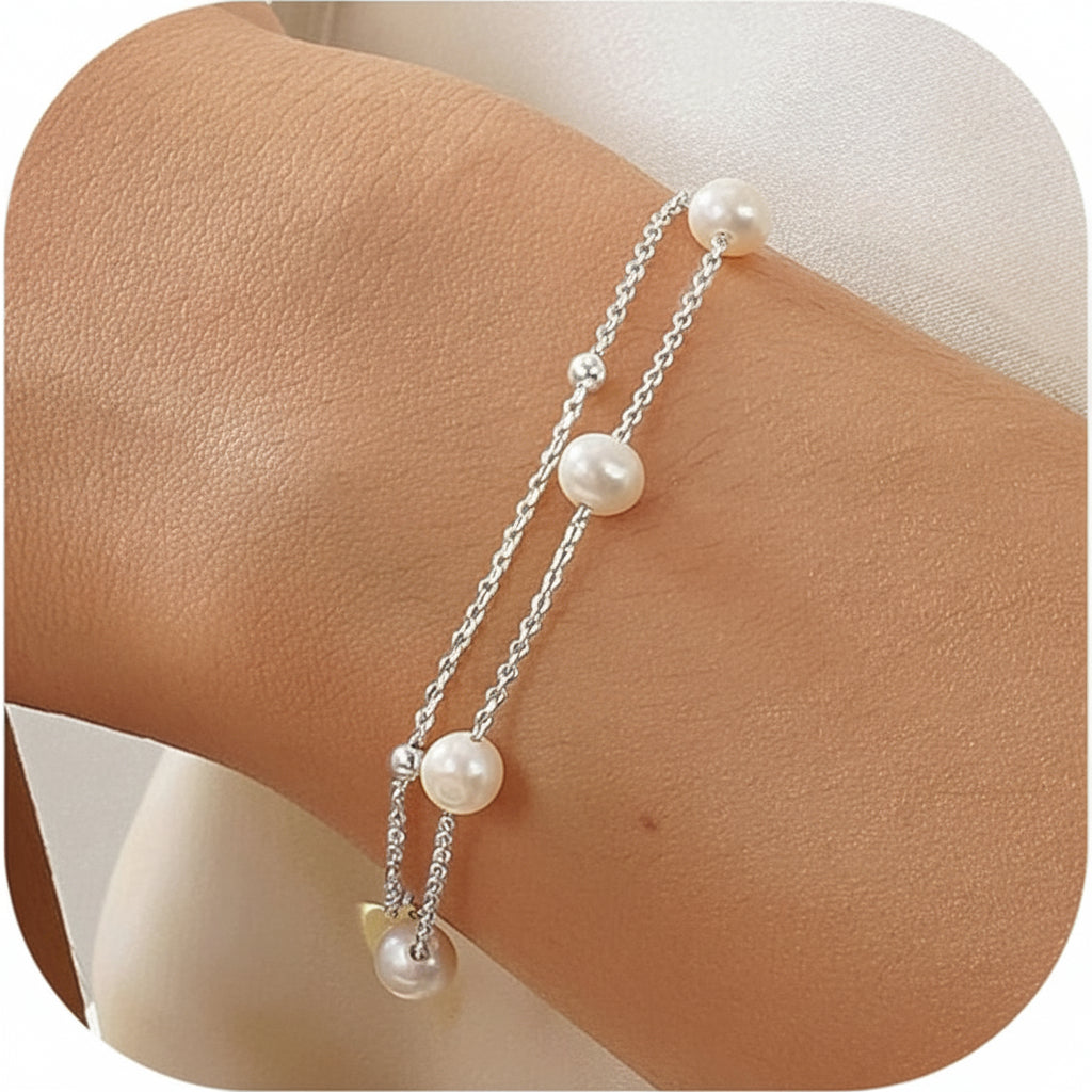 Verstellbares Knotenketten-Lagenarmband für den täglichen Gebrauch