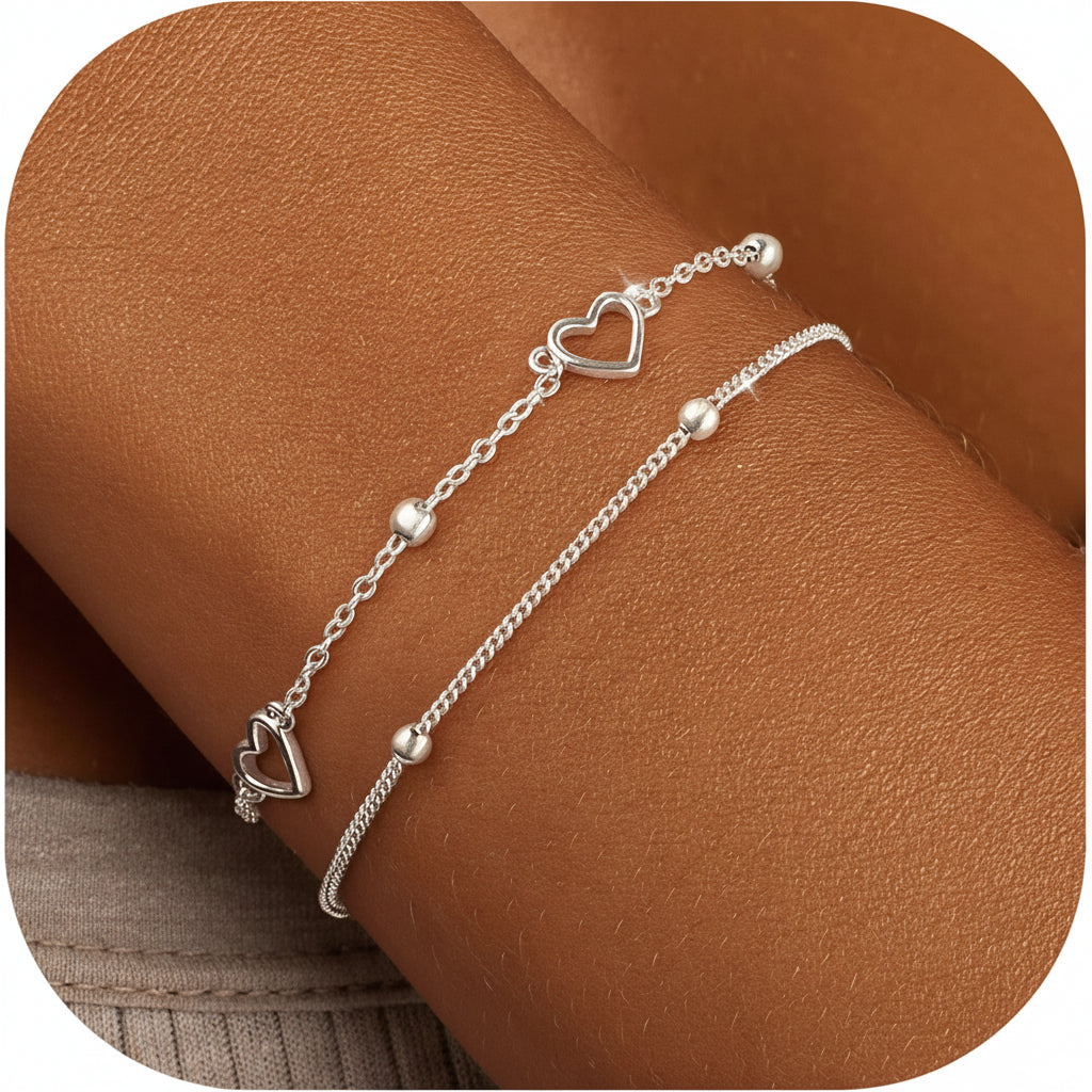 Verstellbares Knotenketten-Lagenarmband für den täglichen Gebrauch