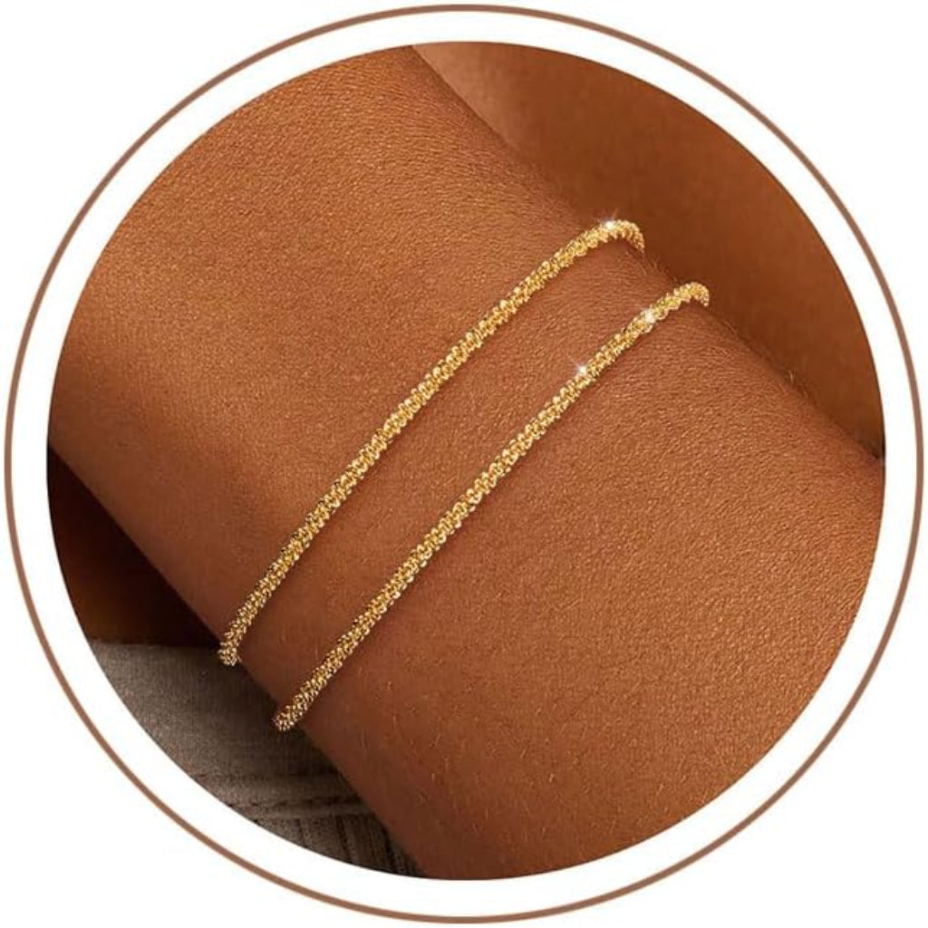 Verstellbares Knotenketten-Lagenarmband für den täglichen Gebrauch