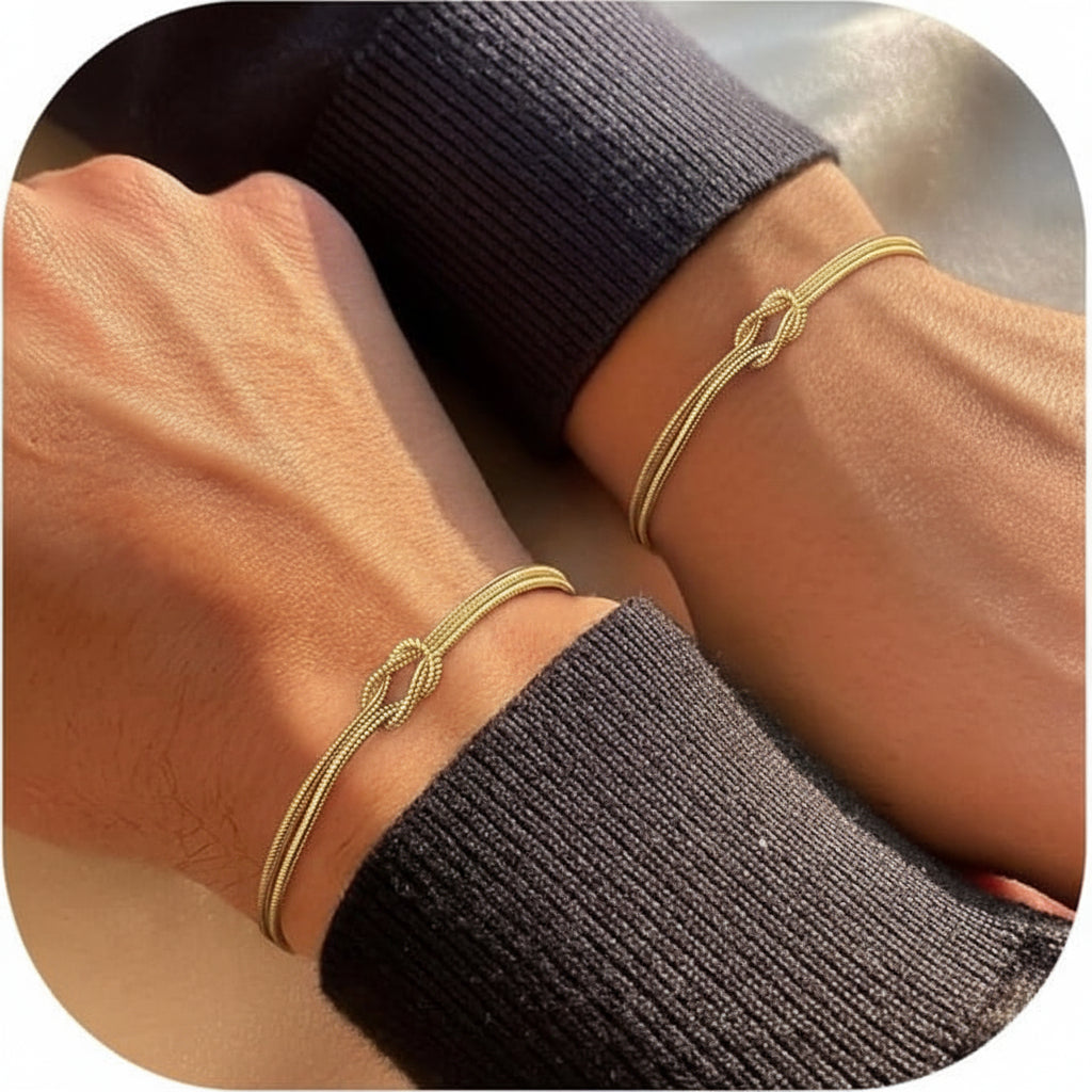 Verstellbares Knotenketten-Lagenarmband für den täglichen Gebrauch