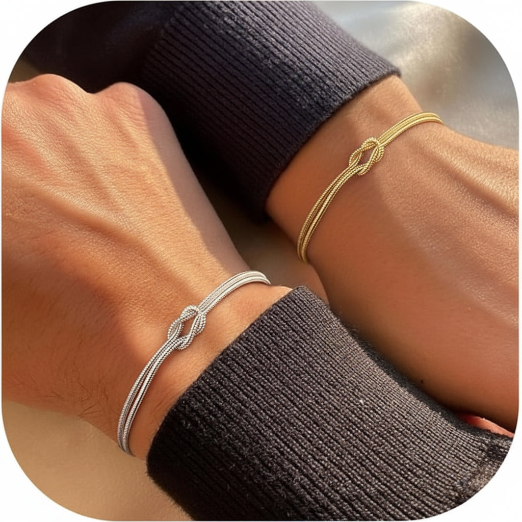 Verstellbares Knotenketten-Lagenarmband für den täglichen Gebrauch