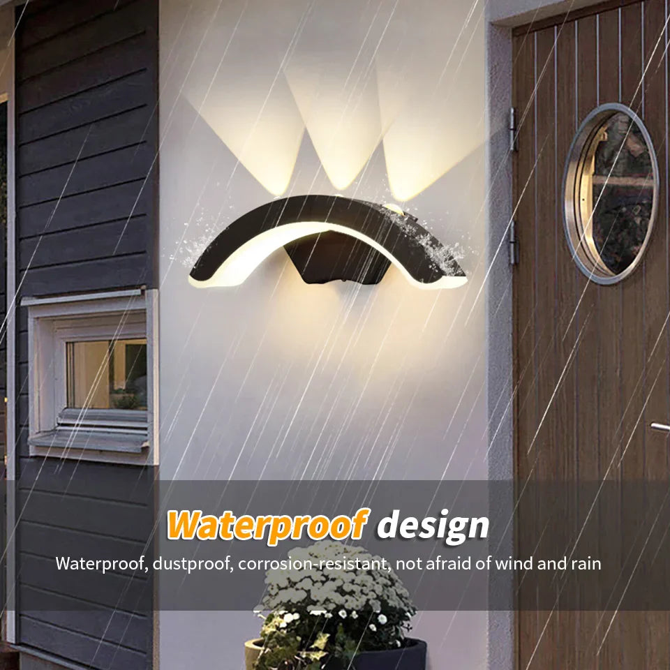 StormLite Black Outdoor Wall Lantern For Patios And Gardens