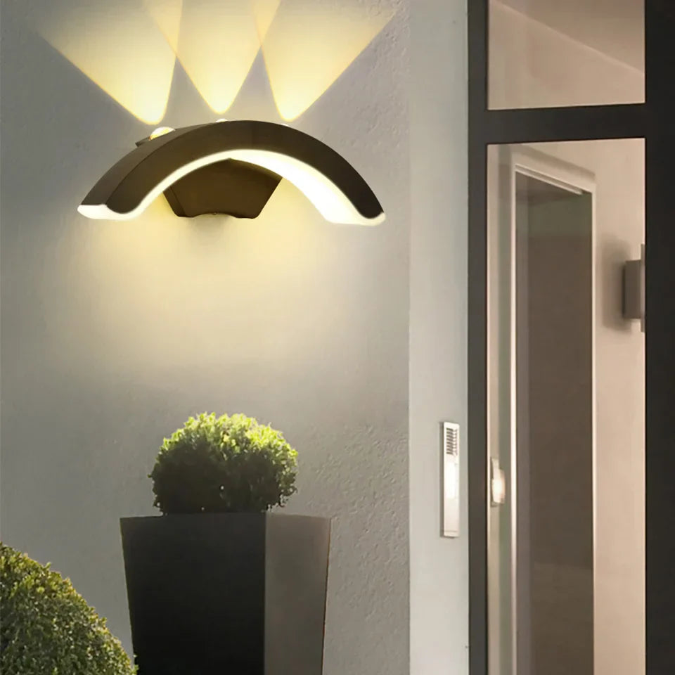 StormLite Black Outdoor Wall Lantern For Patios And Gardens