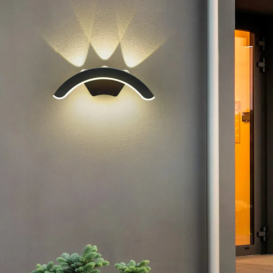 StormLite Black Outdoor Wall Lantern For Patios And Gardens