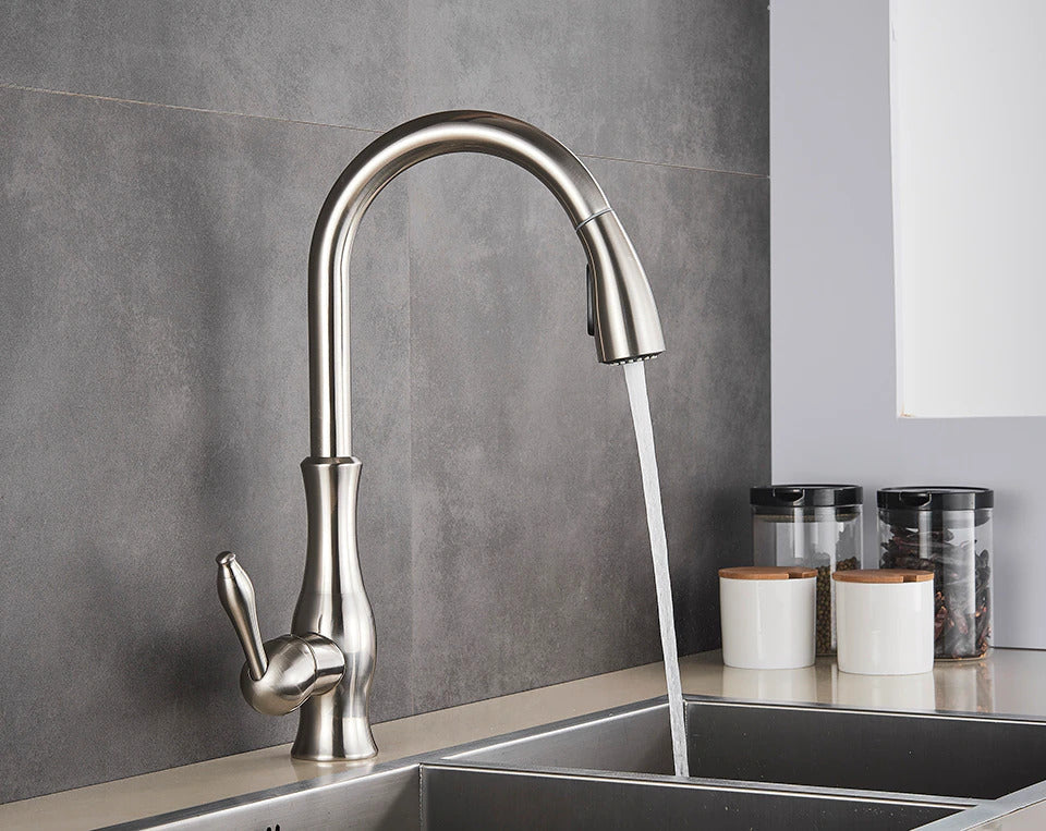 NovaFlow Modern Kitchen Faucet With Pull-Out Spray