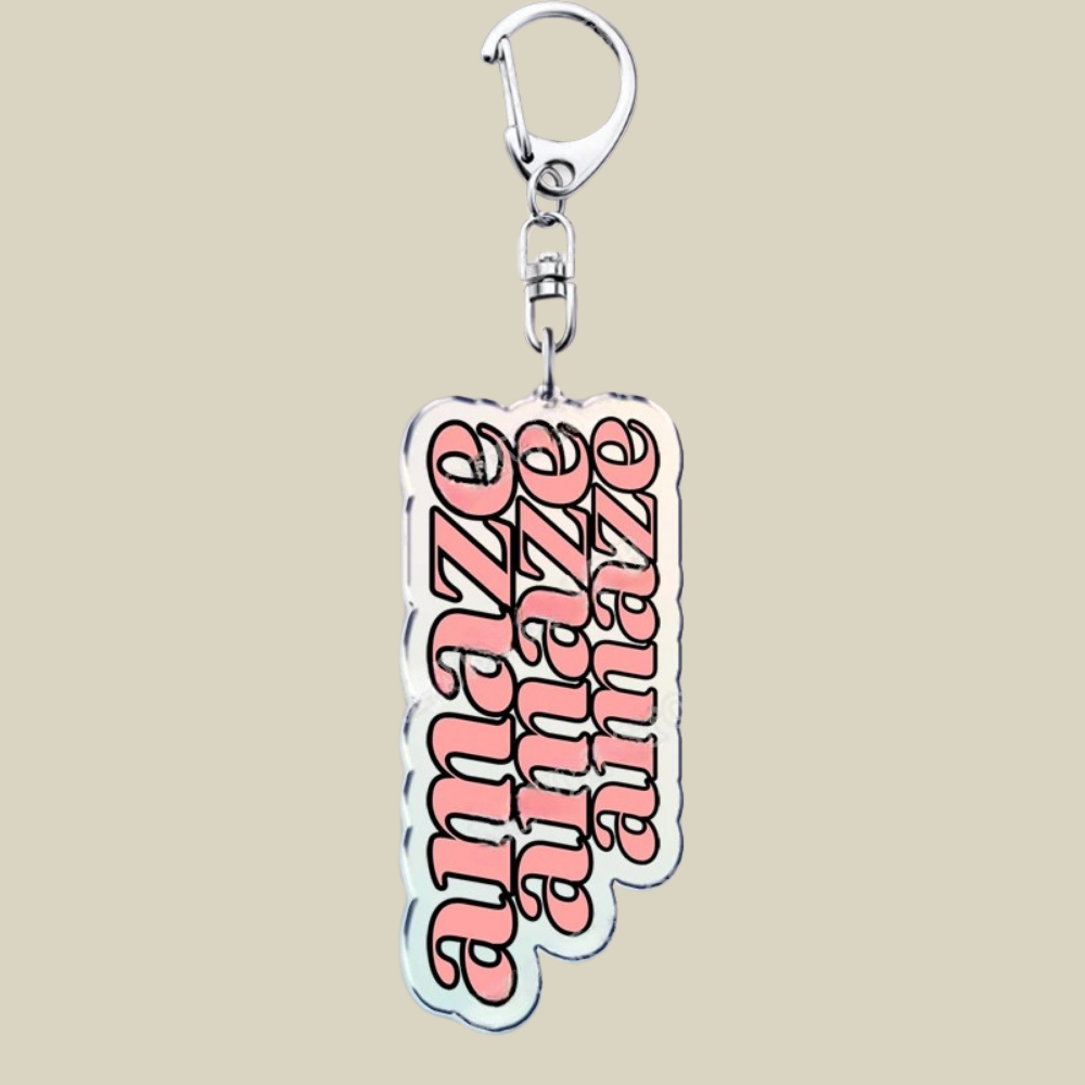 Bunnycat Acrylic Keychain With Cute Cartoon Charm For Bags And Keys