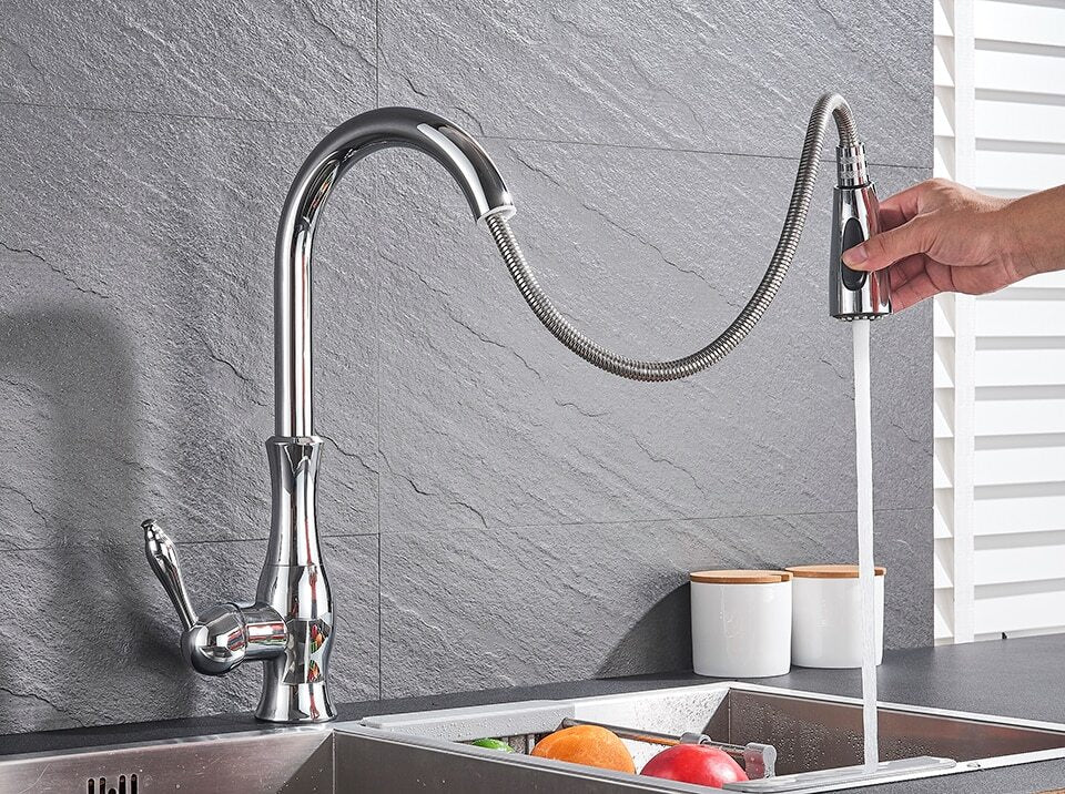 NovaFlow Modern Kitchen Faucet With Pull-Out Spray