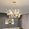 Ceramic Chandelier Petal Ceiling Light Fixture Elegant Glow