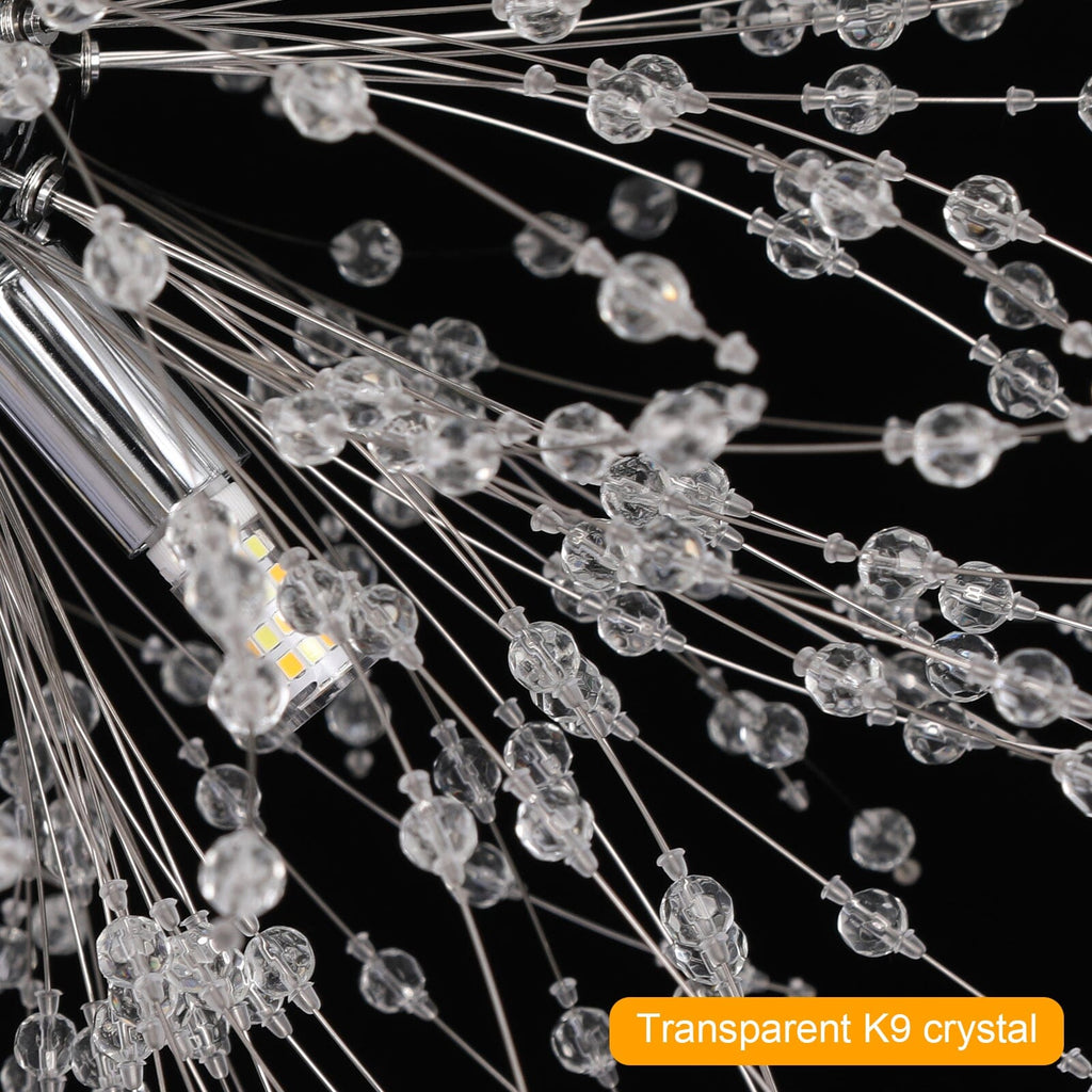 Elegant Dandelion Crystal Pendant Light For Modern Interiors
