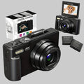 Compact 4K Digital Camera With WiFi And Flip Screen For Vlogging