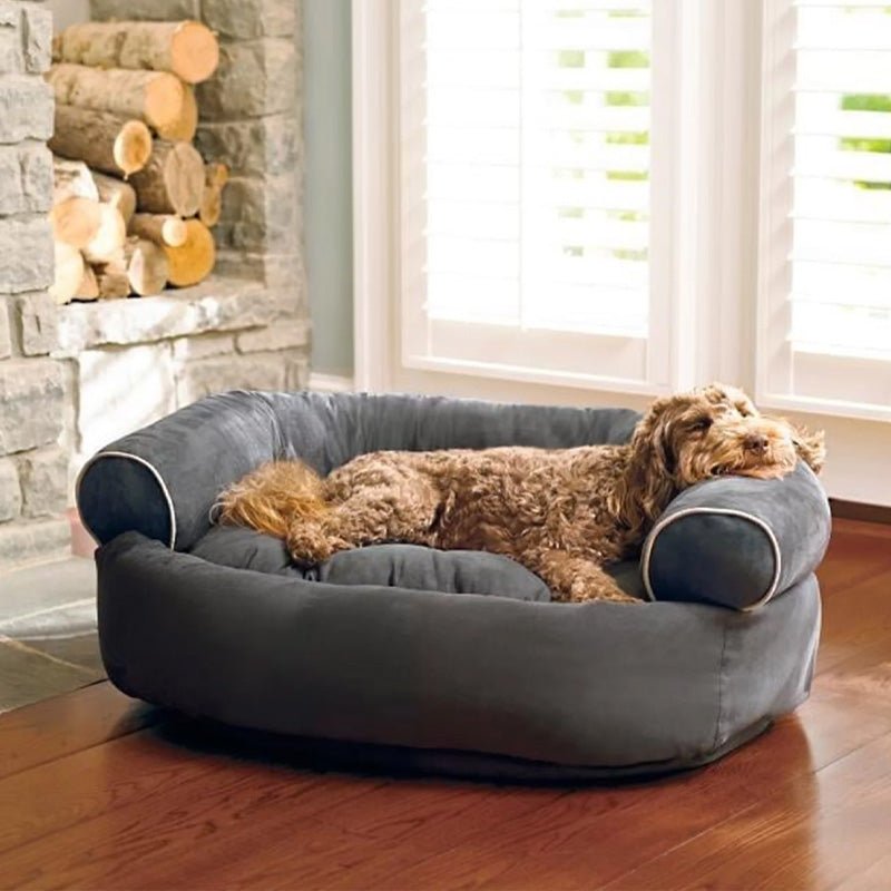 PawsRest Orthopedic Dog Sofa Bed With Pressure Relieving Padding For Older Dogs