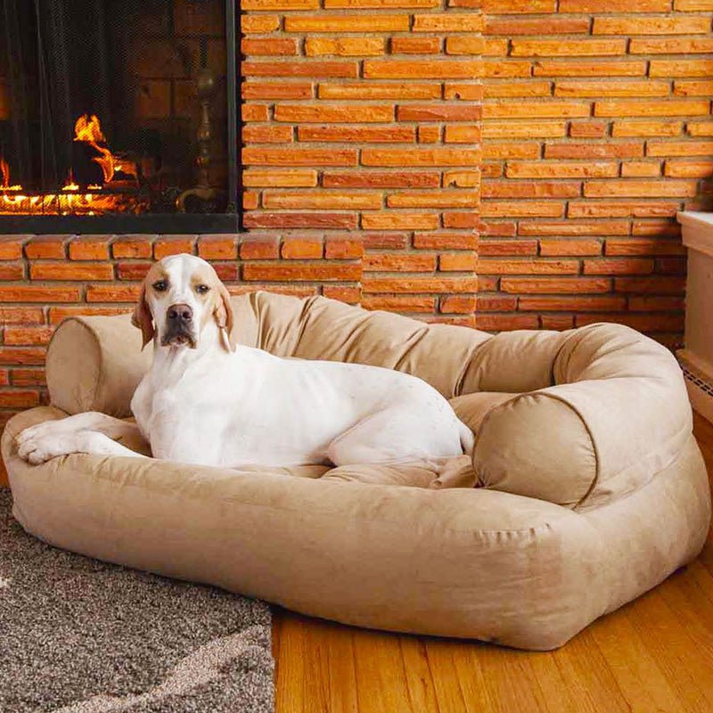 PawsRest Orthopedic Dog Sofa Bed With Pressure Relieving Padding For Older Dogs