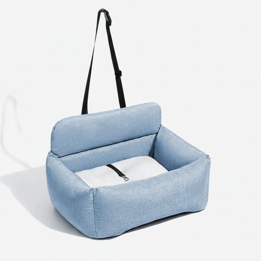 TrailNest Large Washable Dog Car Bed With Secure Straps And Non Slip Bottom